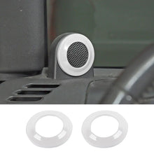 For 2007-2014 Jeep Wrangler JK JKU A-Pillar Speaker Ring Cover Trim RT-TCZ