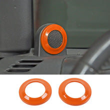 For 2007-2014 Jeep Wrangler JK JKU A-Pillar Speaker Ring Cover Trim RT-TCZ