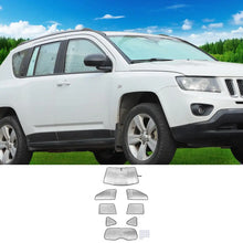 For 2007-2016 Jeep Compass 4-Door Windshield Sunshade Side Full Window Sunscreen Heat Insulation Sun Visor 8PCS RT-TCZ