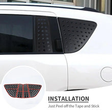 For 2007-2016 Jeep Compass 4 x Rear Triangular Window Glass Plate Trim Black RT-TCZ