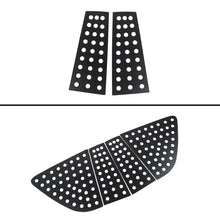 For 2007-2016 Jeep Compass 4 x Rear Triangular Window Glass Plate Trim Black RT-TCZ