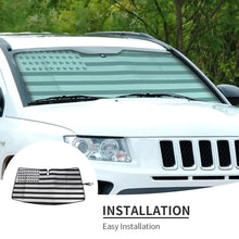 For 2007-2016 Jeep Compass Car Windshield Sunshade, Front Window Sun Shade Foldable Sun Visor Sunscreen RT-TCZ