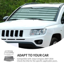 For 2007-2016 Jeep Compass Car Windshield Sunshade, Front Window Sun Shade Foldable Sun Visor Sunscreen RT-TCZ