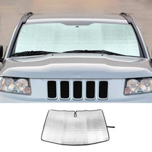 For 2007-2016 Jeep Compass Car Windshield Sunshade, Front Window Sun Shade Foldable Sun Visor Sunscreen RT-TCZ