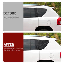 For 2007-2016 Jeep Compass Rear Window Cover Aluminum Alloy Glass Panel Black RT-TCZ