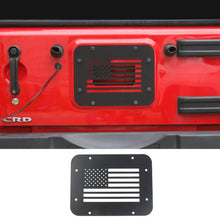 For 2007-2017 Jeep JK Wrangler Spare Tire Carrier Delete Filler Stamp Tailgate Vent-Plate Cover with Aluminum RT-TCZ