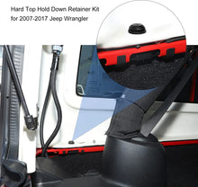 For 2007-2017 Jeep Wrangler JK JKU Hard Top Quick Removal Screws with Clips Replacement Bolts, Black RT-TCZ