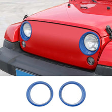 For 2007-2017 Jeep Wrangler JK JKU Headlight Cover Trim Bezels RT-TCZ