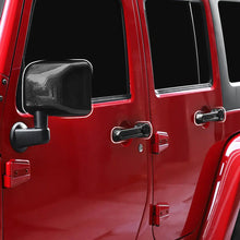 For 2007-2017 Jeep Wrangler JK Rearview Mirror Cover & Door Handle Trim Shell Cover Kit RT-TCZ