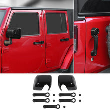 For 2007-2017 Jeep Wrangler JK Rearview Mirror Cover & Door Handle Trim Shell Cover Kit RT-TCZ