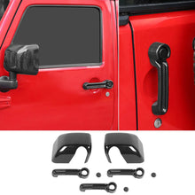 For 2007-2017 Jeep Wrangler JK Rearview Mirror Cover & Door Handle Trim Shell Cover RT-TCZ
