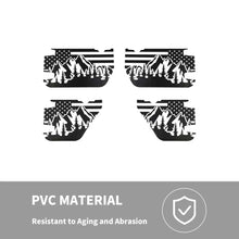 For 2007-2018 Jeep Wrangler JK 2/4 Door Car Door Decal Sticker American Flag RT-TCZ