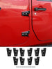 For 2007-2018 Jeep Wrangler JK 2/4-Door Iron Replace Engine Hood Hinge Door Hinge Trim Original Car Parts RT-TCZ