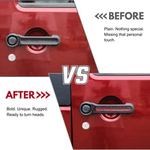 For 2007-2018 Jeep Wrangler JK 2-Door Exterior Door Grab Handle Insert Trim, Texture RT-TCZ