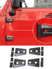For 2007-2018 Jeep Wrangler JK 2-Door Hinge Covers Protector Trim Kit,4pcs RT-TCZ