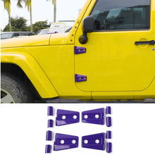 For 2007-2018 Jeep Wrangler JK 2-Door Hinge Covers Protector Trim Kit,4pcs RT-TCZ