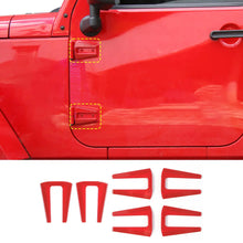 For 2007-2018 Jeep Wrangler JK 2 Door Hood Hinge & Door Hinge Cover Trim Kit (6 pcs) RT-TCZ