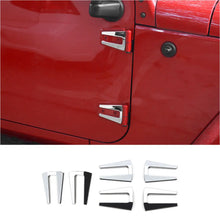 For 2007-2018 Jeep Wrangler JK 2 Door Hood Hinge & Door Hinge Cover Trim Kit (6 pcs) RT-TCZ