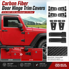 For 2007-2018 Jeep Wrangler JK 2-Door/Hood/Tailgate Hinge Trim Cover Kit (8 pcs) RT-TCZ