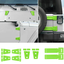 For 2007-2018 Jeep Wrangler JK 2-Door/Hood/Tailgate Hinge Trim Cover Kit (8 pcs) RT-TCZ