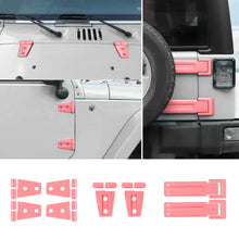 For 2007-2018 Jeep Wrangler JK 2-Door/Hood/Tailgate Hinge Trim Cover Kit (8 pcs) RT-TCZ