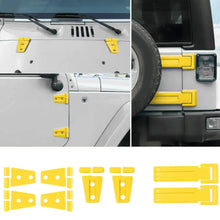 For 2007-2018 Jeep Wrangler JK 2-Door/Hood/Tailgate Hinge Trim Cover Kit (8 pcs) RT-TCZ