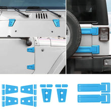 For 2007-2018 Jeep Wrangler JK 2-Door/Hood/Tailgate Hinge Trim Cover Kit (8 pcs) RT-TCZ