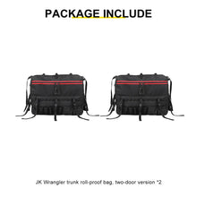 For 2007-2018 Jeep Wrangler JK 2 Door Rear Trunk Roll Bar Storage Bag（2 pcs） RT-TCZ