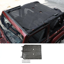 For 2007-2018 Jeep Wrangler JK 2-Door  Sunroof Sun Shade Insulation Net Black RT-TCZ