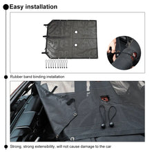 For 2007-2018 Jeep Wrangler JK 2-Door  Sunroof Sun Shade Insulation Net Black RT-TCZ