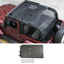 For 2007-2018 Jeep Wrangler JK 2-Door  Sunroof Sun Shade Insulation Net Black RT-TCZ