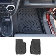 For 2007-2018 Jeep Wrangler JK 2-Door Version Original Front Row Double Hole Floor Mat Foot Mats (2 pcs) RT-TCZ