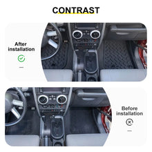 For 2007-2018 Jeep Wrangler JK 2-Door Version Original Front Row Double Hole Floor Mat Foot Mats (2 pcs) RT-TCZ