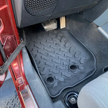 For 2007-2018 Jeep Wrangler JK 2-Door Version Original Front Row Double Hole Floor Mat Foot Mats (2 pcs) RT-TCZ