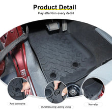 For 2007-2018 Jeep Wrangler JK 2-Door Version Original Front Row Double Hole Floor Mat Foot Mats (2 pcs) RT-TCZ