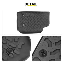 For 2007-2018 Jeep Wrangler JK 2-Door Version Original Front Row Double Hole Floor Mat Foot Mats (2 pcs) RT-TCZ
