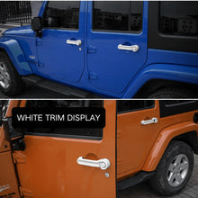 For 2007-2018 Jeep Wrangler JK 21 x Door Handle Hinge Cover Hood Rubber Head Cap Trim Cover Kit RT-TCZ