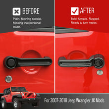 For 2007-2018 Jeep Wrangler JK 21 x Door Handle Hinge Cover Hood Rubber Head Cap Trim Cover Kit RT-TCZ