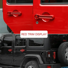 For 2007-2018 Jeep Wrangler JK 21 x Door Handle Hinge Cover Hood Rubber Head Cap Trim Cover Kit RT-TCZ