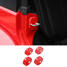 For 2007-2018 Jeep Wrangler JK 2Door Interior Door Lock Cover Protection Trim RT-TCZ