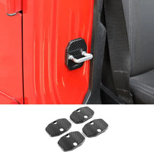 For 2007-2018 Jeep Wrangler JK 2Door Interior Door Lock Cover Protection Trim RT-TCZ