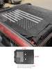 For 2007-2018 Jeep Wrangler JK 2Dr Sunshade UV Protection Mesh Heat Shade Soft Top US Flag RT-TCZ