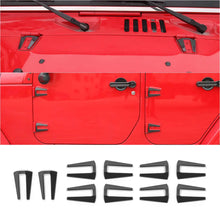 For 2007-2018 Jeep Wrangler JK 4 Door Hood Hinge & Door Hinge Trim Cover Trim Kit（10 pcs） RT-TCZ