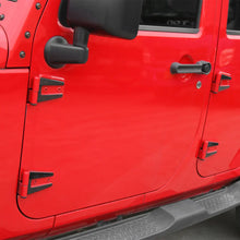 For 2007-2018 Jeep Wrangler JK 4 Door Hood Hinge & Door Hinge Trim Cover Trim Kit（10 pcs） RT-TCZ
