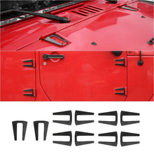 For 2007-2018 Jeep Wrangler JK 4 Door Hood Hinge & Door Hinge Trim Cover Trim Kit（10 pcs） RT-TCZ