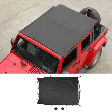 For 2007-2018 Jeep Wrangler JK 4 Door Sunshade Soft Top Sunbonnet Nylon Fabric RT-TCZ