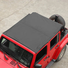 For 2007-2018 Jeep Wrangler JK 4 Door Sunshade Soft Top Sunbonnet Nylon Fabric RT-TCZ