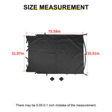 For 2007-2018 Jeep Wrangler JK 4 Door Sunshade Soft Top Sunbonnet Nylon Fabric RT-TCZ