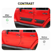 For 2007-2018 Jeep Wrangler JK 4-Door Version Car Door Anti Scratch Protective Panel Trim Cover (4 pcs) RT-TCZ