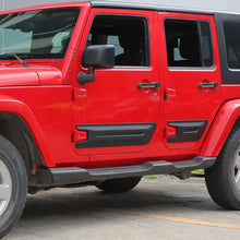 For 2007-2018 Jeep Wrangler JK 4-Door Version Car Door Anti Scratch Protective Panel Trim Cover (4 pcs) RT-TCZ